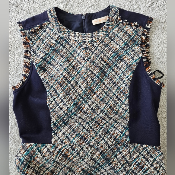 🎉HP🎉 NWT Tory Burch tweed pencil dress in Autumn - Picture 4 of 12